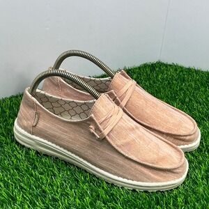 Hey Dude Wendy Sparkling Pink Rose Loafers Size 9‎ Slip On Shoes Casual Comfort